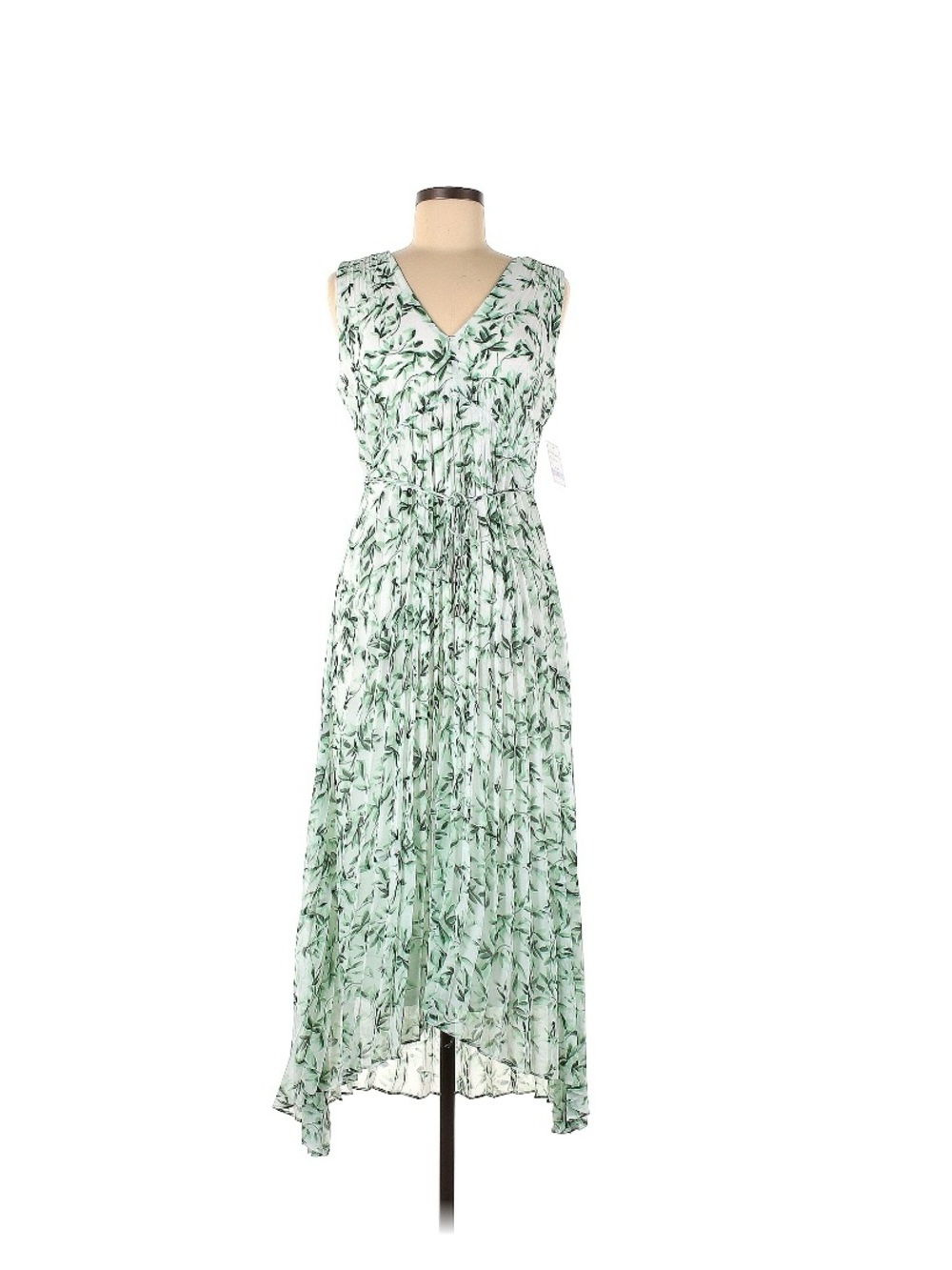 NWT Just...Taylor Mint-Print Sleeveless High-Low Maxi Dress